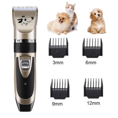 China Professional Electric Pet Stocked Cat Hair Clippers Rechargeable Dog Clippers Dog Clippers for sale