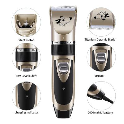 China Special Hair Stocked Pet Clippers Grooming Cordless Strong Dog Clippers Blades Power Dog Clippers Set for sale