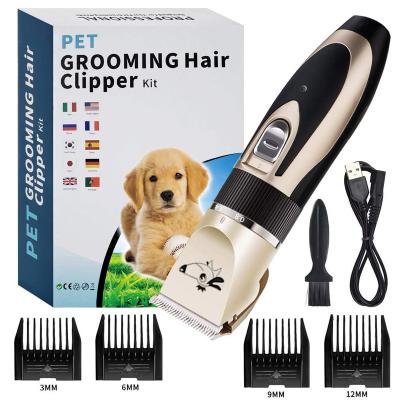 China Viable Professional Cordless Pet Clippers Dog Cats Hair Trimmer Rechargeable USB Dog Cats Hair Trimmer Wireless Professional Grooming Kit for sale