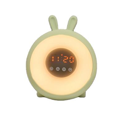 China Calendars 7 Color Changing Baby Room Decor Kids Nursery Sleep Clock Trainer Animal Wake Up Lamp Alarm Clock for sale