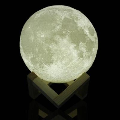 China Smart Light Large Sensor Control Moon Night Light With LED 16 Colors 3D Moon Lamp For Adults Room Decoration Led Modern Light for sale