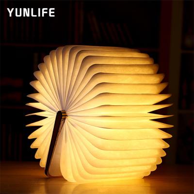 China Smart Light Sensor Control Yunlife Desk Mini Wood Reading Led Night Book Lamp Light Supplier From China for sale