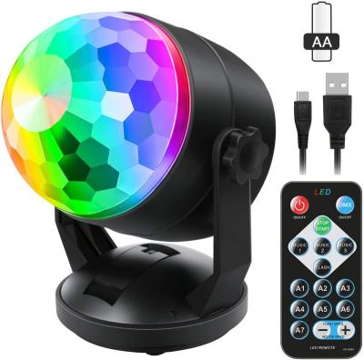 China Dimable 16 Colors Portable Stage Light Disco Sound Activated Party Lights With Remote Control for sale