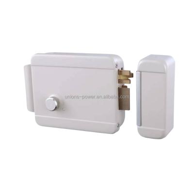 China Apartment Iron Hardware Rim Door Lock Dead Bolt Electronic Lock With Wire Locker Handle for sale