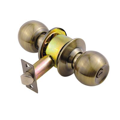 China Pomo Cylindrical Entrance Cerradura Interior Bedroom Door Lockset Knob Lock Combined Bathroom Knob for sale