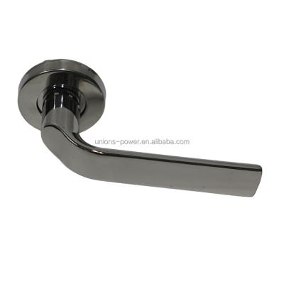 China Heavy Zinc Home Interior Rosette Door Lever Lock Rosette Lock Bathroom Lock Handle Household Round Shape for sale