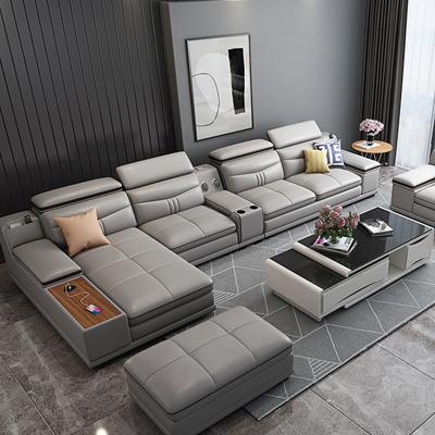 China Modular Couch Upholstered L Shape Modern Leather Sofa Set Sectionals Living Room Sofas for sale