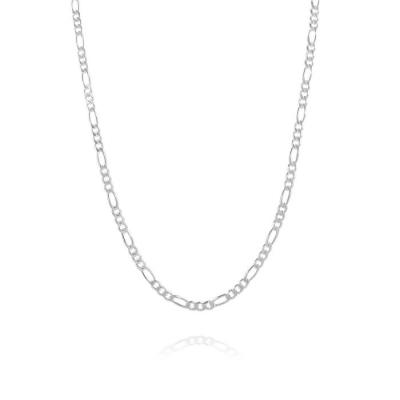 China Stainless Steel Mens 316l Stainless Steel Chain Necklace 3mm Diamond Cut Figaro Chain Necklace for sale