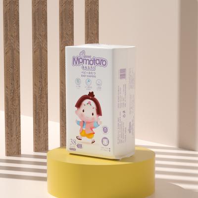 China Famous Manufacturer Wholesale Size XL Momotaro Brand Printed Disposable Baby Diapers for sale