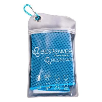 China Compressed Popular Best Polyester 100% Cooling Towel for sale