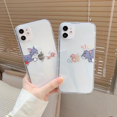 China TPU Cat and Mouse Fighting Phone Cases in Cell Phone Bags and Cases for iPhone 12 for sale