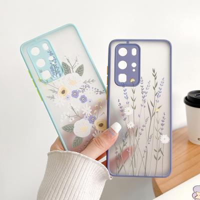 China 2022 New Arrival TPU+ PC Flower Mobile Phone Case For HUAWEI P40 PRO YPC0270 for sale