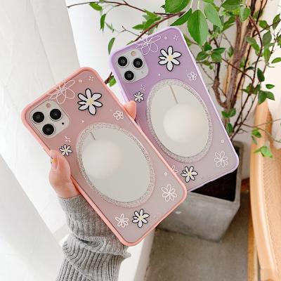 China Soft TPU Free Shipping Make Up Mirror Phone Case Phone Cover For iPhone 11 Pro Max for sale