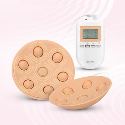 China Custom Total Particle Electric Vibrator Massage Food Silicone Rechargeable Healthy Breast Care Massage for sale