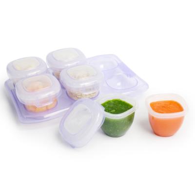 China Plastic Freshness Preservation 6pcs Storage Container With Lid Airtight Instant Microwave Safe for sale