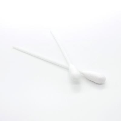 China Disposable Stick Soft Wooden Single Head Cotton Tip Swab Sterile Sterile Cotton Swab for sale