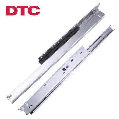 China Modern DTC Furniture Hardware Three Section Trackball Slide Rail Extension Lengthen Drawer Mute Guide Rail for sale