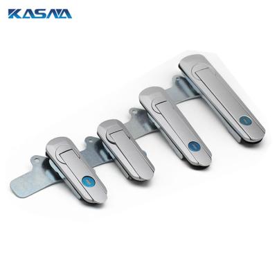 China With Lock Cylinder / Without Lock Cylinder Distribution Box Lock Cabinet Door Lock Handle Flat Latches for sale