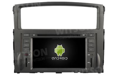 China Pantalla de 8 pulgadas estilo OEM con cubierta de DVD para Mitsubishi Pajero 4 V80 V90 2006-2016 Android Car Stereo en venta