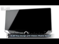 Installation Effect of 10.88“ New Design Android Multimedia Player with Mobile Holder