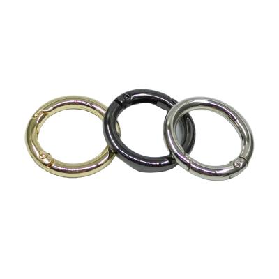 China Modern DIY Jewelry Round Ring Hook Bag Around Spring Ring Metal Opening Key Hook for sale