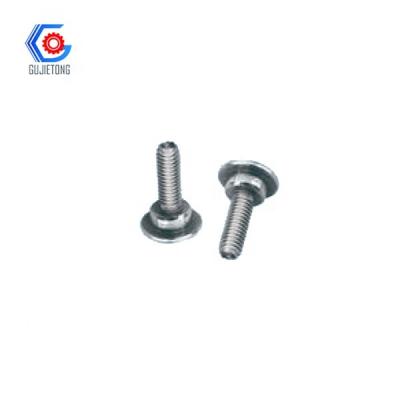 China Book Fastener Metal Dacromet Pan Slotted Waterproof Flat Head Shoulder Screw For Mobile Phone for sale