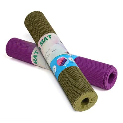 China Wholesale High Quality Soft Rubber Yoga Mat With Mesh Cloth Surface for sale