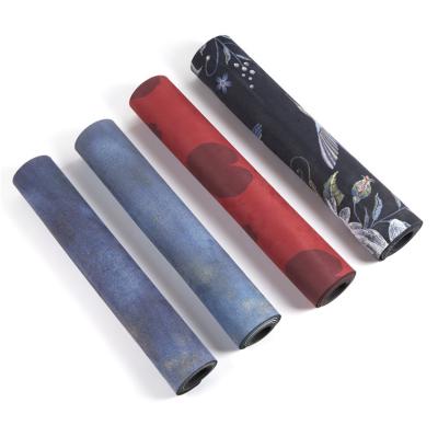 China New Lightweight Outdoor Designed Soft Mat Natural Rubber Suede Slim Yoga Mat Foldable Travel Yoga Exercise Mat for sale