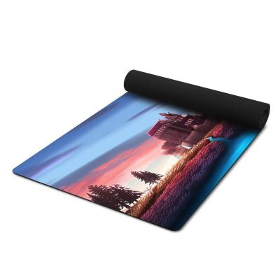 China Large Non Slip Non-Slip Outdoor Roll Waterproof Soft Foam Sports Fitness Yoga Mat Soft Customized Floor for sale