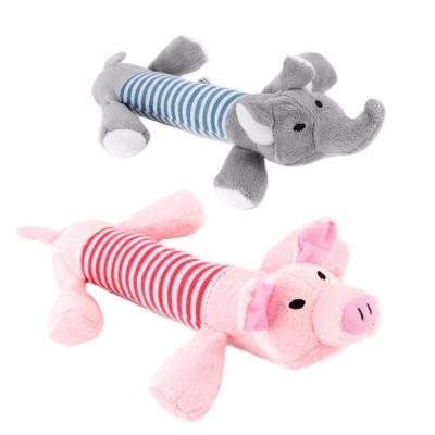 China Sustainable Adorable Plush Squeaky Pet Toys Dog Cat Molars Puppy Chew Squeaker Soft Plush Sounding Toy for sale