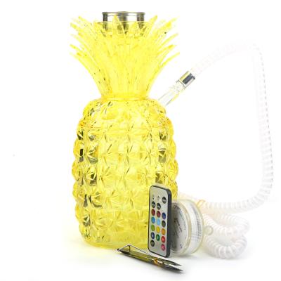 China 2019 New Style Acrylic Plastic Shisha Pineapple Shaped With LED For Sale for sale