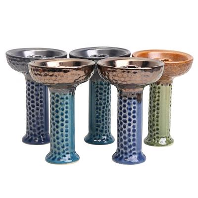 China Ceramic Hookah Phunnel Stain Design Hookah Bowl Shisha Head Size 11.8cm for sale