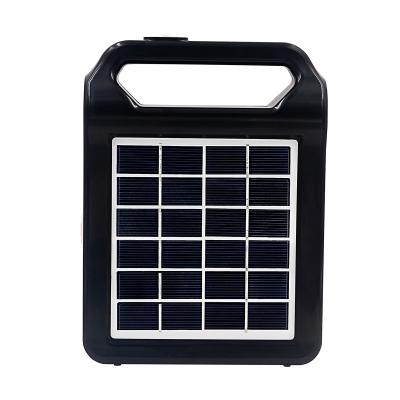 China ABS Plastic Portable Solar Power System Kit with Solar Panel LED Torch and Ignition for Mobile Phone Charging Bank for sale