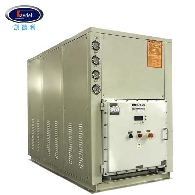 China Hotels Water Treatment Screw Cooled Chiller Type 40hp Explosion Proof for sale