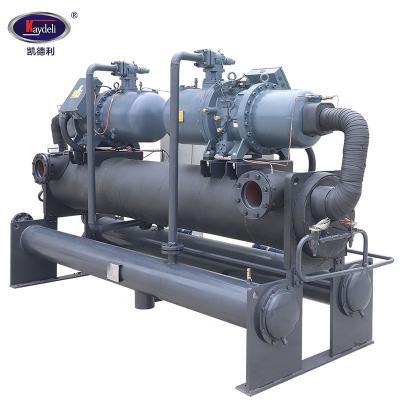 China Industrial water cooled hotels screw water systems refrigerator hanbell compressor chillers for sale