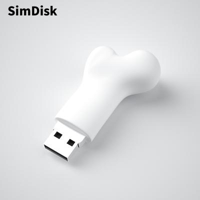 China PVC U Disk128MB 2GB 4GB 16GB 32GB 8GB USB Flash Drive 64GB 128GB Flash Memory Stick USB Drive SimDisk Instruments Dog Bone Personalized Pendrive for sale