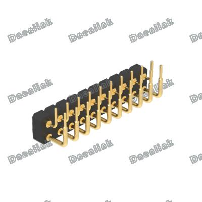 China Pcb Dnenlink 3.00mm PCB Dnenlink 3.00mm headerWith Right Angle Double Flat Contact Header DIP Type PogoPin Peg for sale