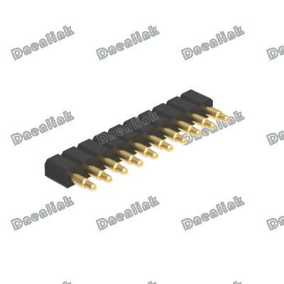 China PogoPin PCB Dnenlink 3.00mm Pitch Single Row H4.0mm Straight Male Header SMT Type for sale