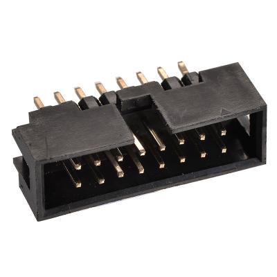 China Connected Delentech 2.54mm Pitch Straight DIP Add High Type 16 Pin Connector Box Header Connector for sale