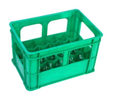 China Mesh JOIN 24 Pcs Customized Plastic Glass Bottle Storage Beer Crates for sale