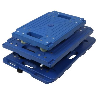 China Haevy Duty& durable JOIN Heavy Duty Dolly Trolley Cart Dolly Board With Universal Wheel Plastic For Mobile Swap Box Cart for sale