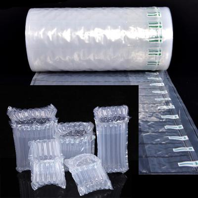 China Carrying Protection JOIN Shockproof Inflatable Air Bubble Column Rolls Bags Packaging Cushion Wine Fill Air Dunnage Bag for sale