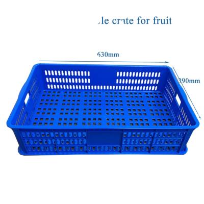 China Durable JOIN 60L virgin pp nesting storage attcched lid packaging mesh plastic wall vegetable crate for sale