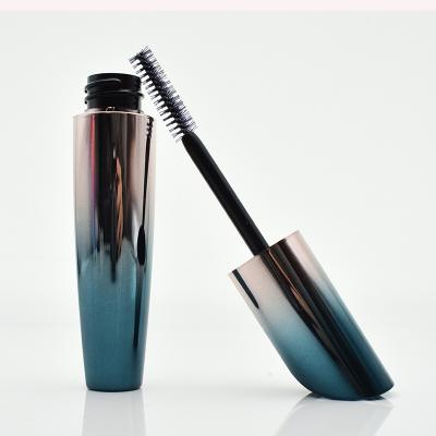 China Large 0.2OZ Makeup Brush High Quality Metallic Blue Mascara Container Bottle Unique Design With Private Label for sale