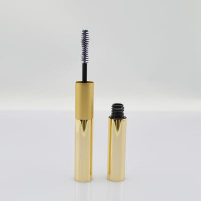 China High Quality Heavy Custom Cosmetics Packaging Large Empty Tube Logo Printing Mascara Packaging Gold Brush Mascara for sale