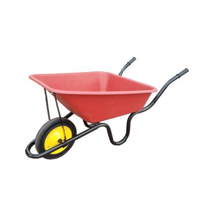 China Colorful Industry Construction Wheelbarrow WB3800 With Plastic Tray for sale