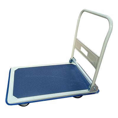 China PH150 Storage Metal Hand Cart Four Wheels Foldable Platform Hand Truck for sale