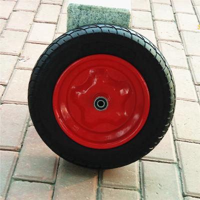 China Metal Wheelbarrow Wheel , Aftermarket Wheel Rim Made Of China Tire for sale