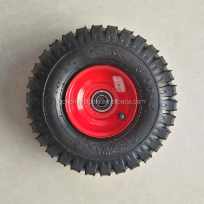 China Hotels 3.00-4 Offroad Pneumatic Inflatable Rubber Wheel for sale