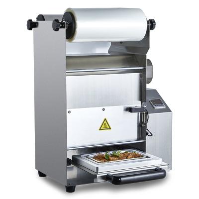 China Semi-automatic Food Table Top Tray Sealer Aluminum Foil For Good Food Meat Sealing Machine for sale